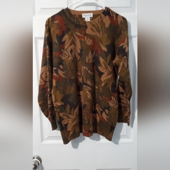 Eminent Wool Blend Brown Red Vintage 80's Sweater - Picture 1 of 3